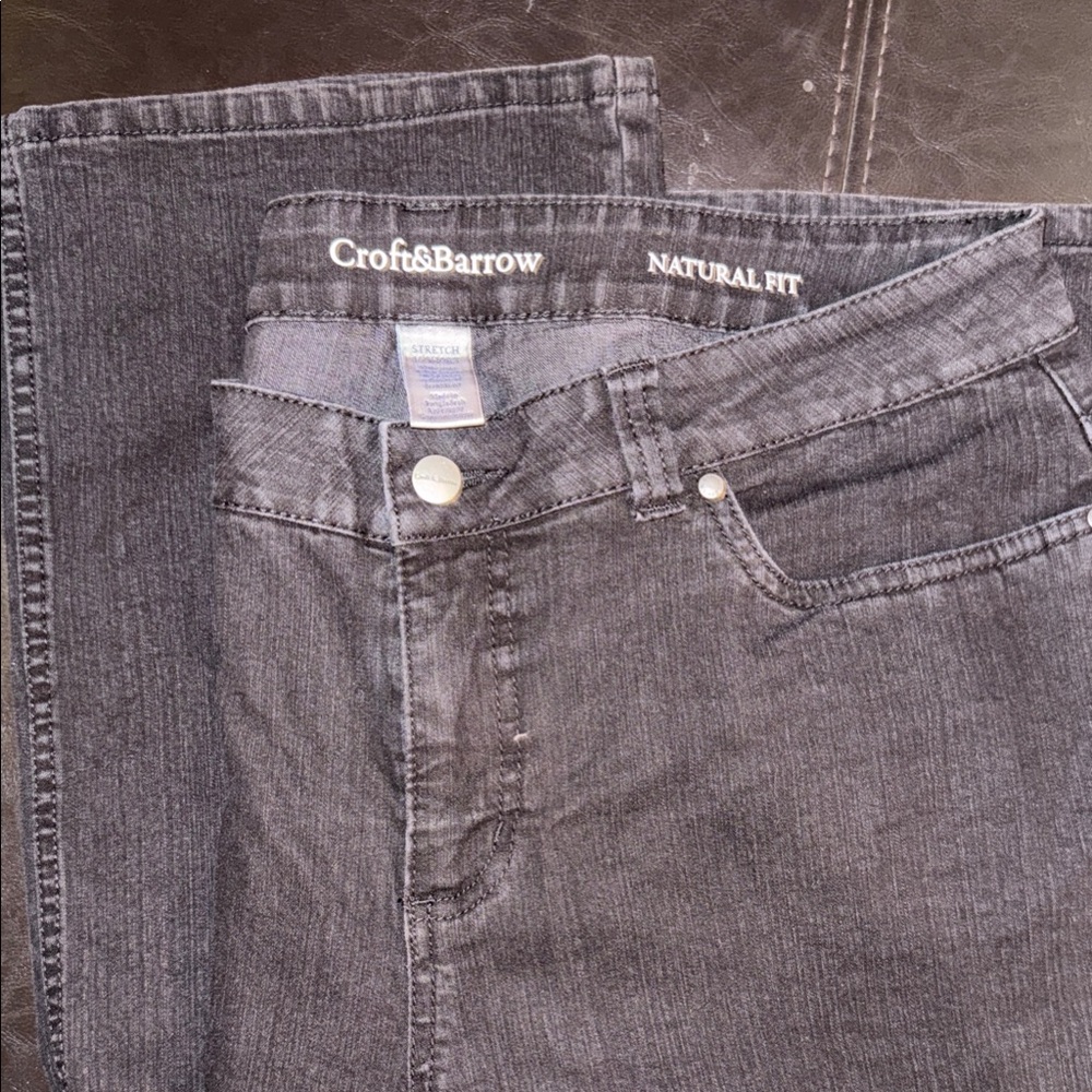 Croft & Barrow Women's Black Relaxed Jeans